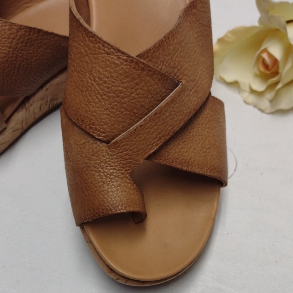 Kork-Ease Women's Brown Slide Sandals - Picture 2 of 9